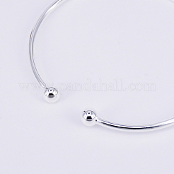 Brass Torque Bangles&nbsp;KK-WH0034-22P