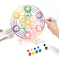 Chakra Theme Laser Cut Wooden Wall Sculpture&nbsp;WOOD-WH0113-039