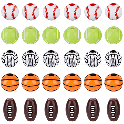 300Pcs 5 Styles Craft Style Acrylic Beads&nbsp;MACR-PA0001-67