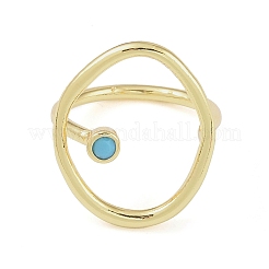 リング 304 ステンレススチール カフリング 女性用  キュービックジルコニア付き  ゴールドカラー  内径：15.8mm&nbsp;RJEW-H229-03G