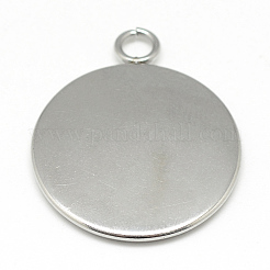 Tarnish Resistant 304 Stainless Steel Pendant Cabochon Settings&nbsp;LS-STAS-T008-130