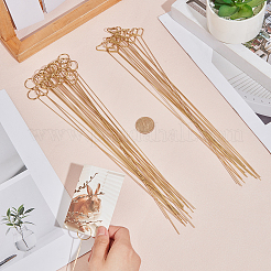 40Pcs 2 Styles Ring & Heart Shaped Steel Wire Name Card Clip Holder&nbsp;AJEW-CN0006-48