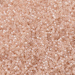 MIYUKIデリカビーズ  シリンダー  日本製シードビーズ  11/0  （db1479)透明な淡い桃の光沢  1.3x1.6mm  穴：0.8mm  約20000個/袋  100 G /袋&nbsp;SEED-J020-DB1479
