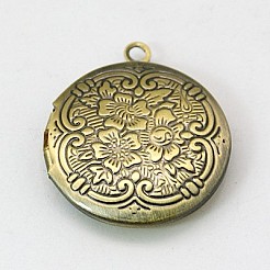 Brass Locket Pendants&nbsp;KK-MSMC002-M1