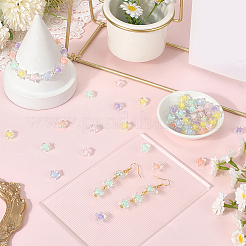 120Pcs 6 Colors Transparent Acrylic Beads&nbsp;TACR-SC0001-49