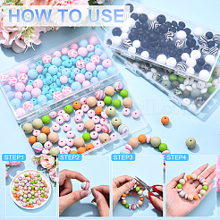 Food Grade Eco-Friendly Silicone Focal Beads&nbsp;SIL-YW0001-72A