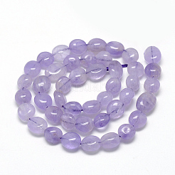 天然ラベンダーアメジストビーズ連売り  ナゲット  8~15x7~12x4~12mm  穴：1mm  約30~45個/連  15.7インチ&nbsp;X-G-R445-8x10-23