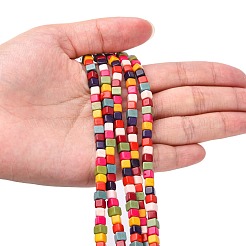 Synthetic Turquoise Beads Strands&nbsp;TURQ-G108-4x4mm-12