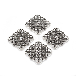 Tibetan Style Filigree Joiners&nbsp;TIBEP-A2690-AS-LF