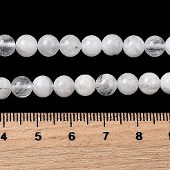 天然レインボー ムーンストーン ビーズ 連売り  ラウンド  6~6.8mm  穴：0.7mm  約62個/連  14.96''（38cm）〜15.55''（39.5cm）&nbsp;G-D340-A01-6mm