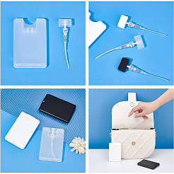 DIY 18セット3スタイルのプラスチックスプレーボトル  6個の2ml使い捨てティアドロップと1個のミニ透明ファンネルホッパー付き  ミックスカラー  ボトル：87x55.5x10.5mm  容量：20ミリリットル  18のセット/袋&nbsp;DIY-BC0004-98