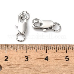 真鍮カニカン  丸カン付き  プラチナメッキ  12x6x2.5mm  穴：3mm&nbsp;KK-P249-05B-P