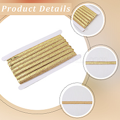 ポリエステルリボン  スパンコール入り  ゴールド  1/2インチ（13~14mm）  約10.94ヤード（10m）/ロール&nbsp;OCOR-WH20001-58A