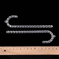 透明なプラスチック製の大きなペンダント  歩く棒  透明  140x37x6mm  穴：3mm  約114個/500g&nbsp;KY-T042-08