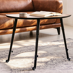 1Set Steel & Polyurethane Table Legs with Casters&nbsp;AJEW-DL0001-46