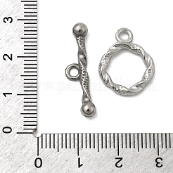 304ステンレススチールトグル留め具  ツイスト  ステンレス鋼色  25x6x4mm  穴：2.2mm&nbsp;STAS-Z179-03P