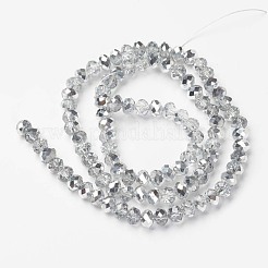 Electroplate Transparent Glass Beads Strands&nbsp;EGLA-A034-T6mm-M16