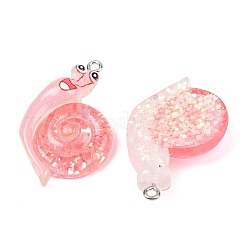 Transparent & Opaque Resin Pendants&nbsp;RESI-P048-02