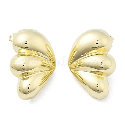 Brass Stud Earrings for Women&nbsp;EJEW-U035-04G
