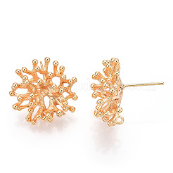 Brass Stud Earring Findings&nbsp;KK-T038-494G