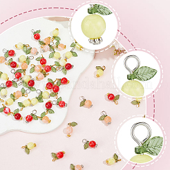 120Pcs 6 Styles Acrylic Pendants&nbsp;PALLOY-BM00011