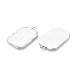 304 Stainless Steel Pendant Cabochon Settings&nbsp;STAS-N108-76P