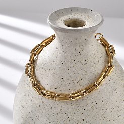 304 Stainless Steel Coffee Bean Chain Bracelets for Women Men&nbsp;BJEW-F488-27G