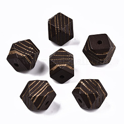 Painted Natural Wood Beads&nbsp;WOOD-T021-52C-M