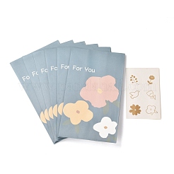 Rectangle with Flower Pattern Paper Candy Bags&nbsp;CARB-G007-02C