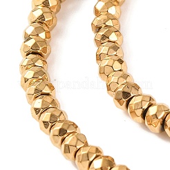 Electroplated Synthetic Non-magnetic Hematite Beads Strands&nbsp;G-H027-E01-02