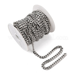 Tarnish Resistant Men's Jewelry Making 201 Stainless Steel Curb Chains&nbsp;CHS-A003B-1.8mm