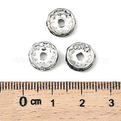 Brass Rhinestone Spacer Beads&nbsp;RB-A014-Z10mm-S