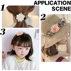 レースの服飾材料  花  ミックスカラー  50mm  5個/セット&nbsp;OHAR-CA0001-01