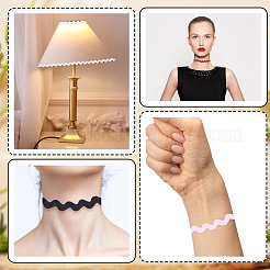 10 Yards 5 Colors Polyester Ribbons&nbsp;SRIB-GF0001-56A