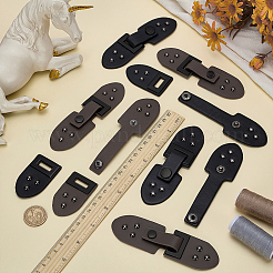 8 Sets 2 Styles PU Leather Buckle&nbsp;DIY-FG0007-73