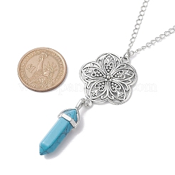 Synthetic Turquoise Pendant Necklaces&nbsp;NJEW-JN04694-01