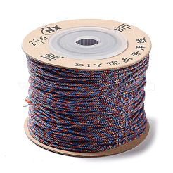 ポリエステルツイストコード  ラウンド  DIYのジュエリーには  ドジャーブルー  1mm  約49.21ヤード（45m）/ロール&nbsp;OCOR-G015-01A-20