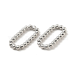 Rack Plating Brass Imitation Round Beading Links Rings&nbsp;KK-G416-55P