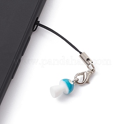 Opaque Resin Mushroom Mobile Straps&nbsp;HJEW-JM01506