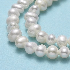 Natural Cultured Freshwater Pearl Beads Strands&nbsp;PEAR-F018-05-01