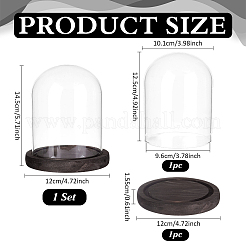 Glass Dome Cover&nbsp;AJEW-WH0643-188C