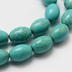 Synthetic Howlite Bead Strand&nbsp;G-P228-05-10x14mm