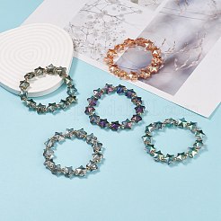 Glass Star Beaded Stretch Bracelet for Women&nbsp;BJEW-JB08273