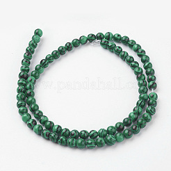 Synthetic Malachite Bead Strands&nbsp;G-G735-70-4mm