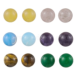 Natural Mixed Stone Stud Earrings&nbsp;EJEW-JE06284