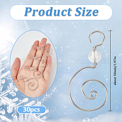 30Pcs Copper Wire Ornament Hooks&nbsp;HJEW-SP0001-08