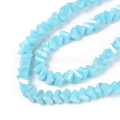 Electroplate Opaque Glass Beads Strands&nbsp;LS-EGLA-Q139-01A-C15