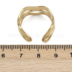 304 Stainless Steel Cuff Rings&nbsp;RJEW-D332-09G