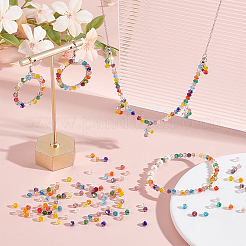 14 Strands 14 Colors Electroplate Glass Beads Strands&nbsp;EGLA-GO0001-06