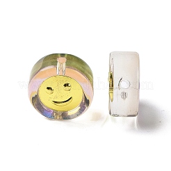 Transparent Spray Painted Glass Beads&nbsp;GLAA-I050-15A